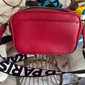 KARL LAGERFELD PARIS WOMEN CROSSBODY BAG HANDBAG RED